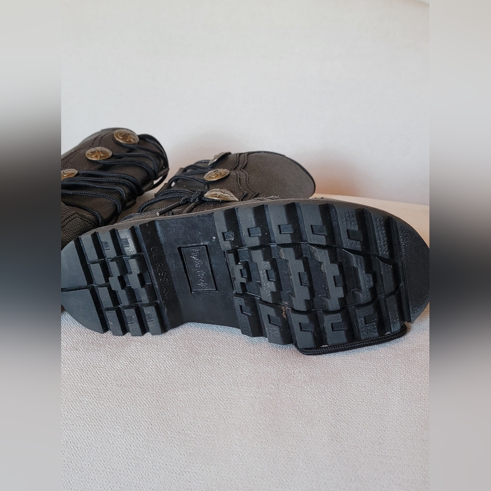 Andar Lace-up Boots Black Combat Steampunk Renaissance Cosplay - Worn Once! - Picture 5 of 10